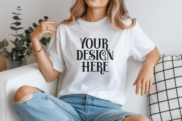 Gildan White Tshirt Mockups