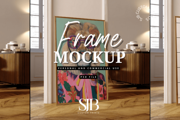 Frame Mockup PSD File and JPEG