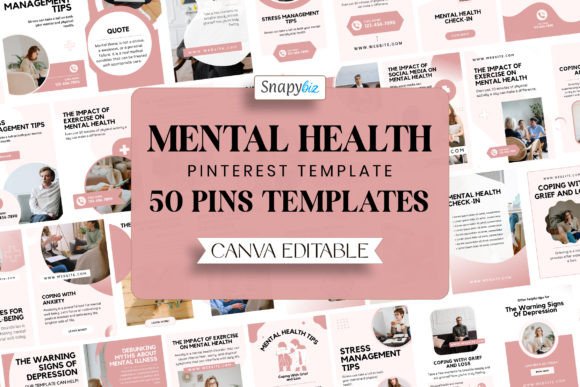 50 Mental Health Pinterest Templates