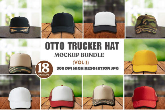 Otto Trucker Hat Mockup Bundle