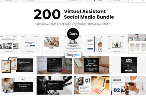 Virtual Assistant Social Media Canva